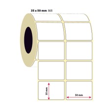 GLOLABELS TERMAL 2.Lİ ETİKET 30X50 2000 SARIM
