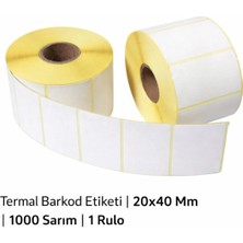 GLOLABELS TERMAL ETİKET 20X40 - 1000 SARIM